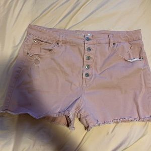 Time and Tru Distressed and Frayed demon shorts size 20